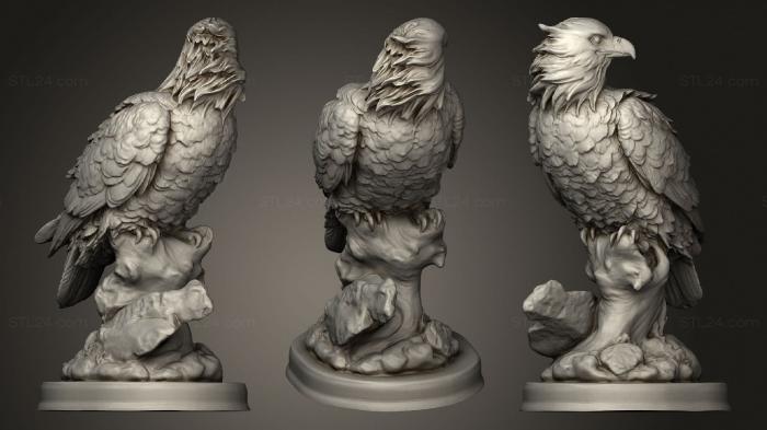 Animal figurines (Falcon, STKJ_2159) 3D models for cnc